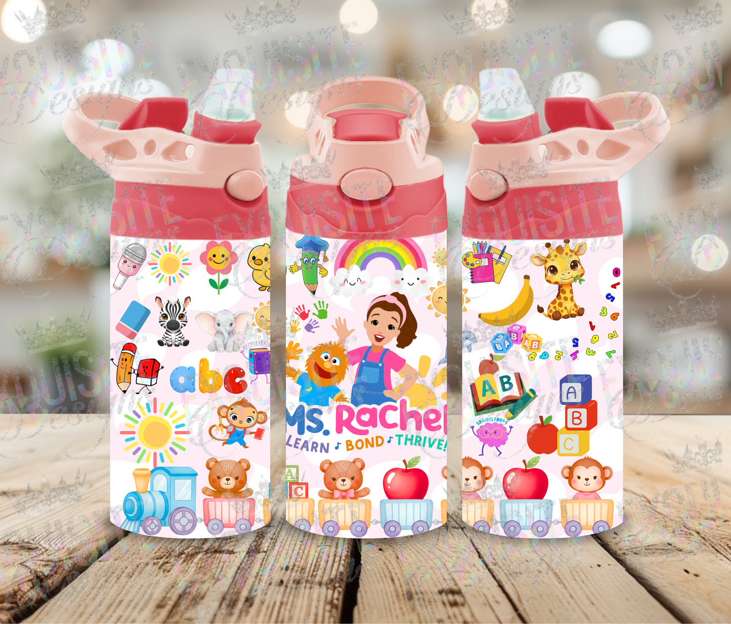 Ms Rachel- 12oz Kids Tumblers